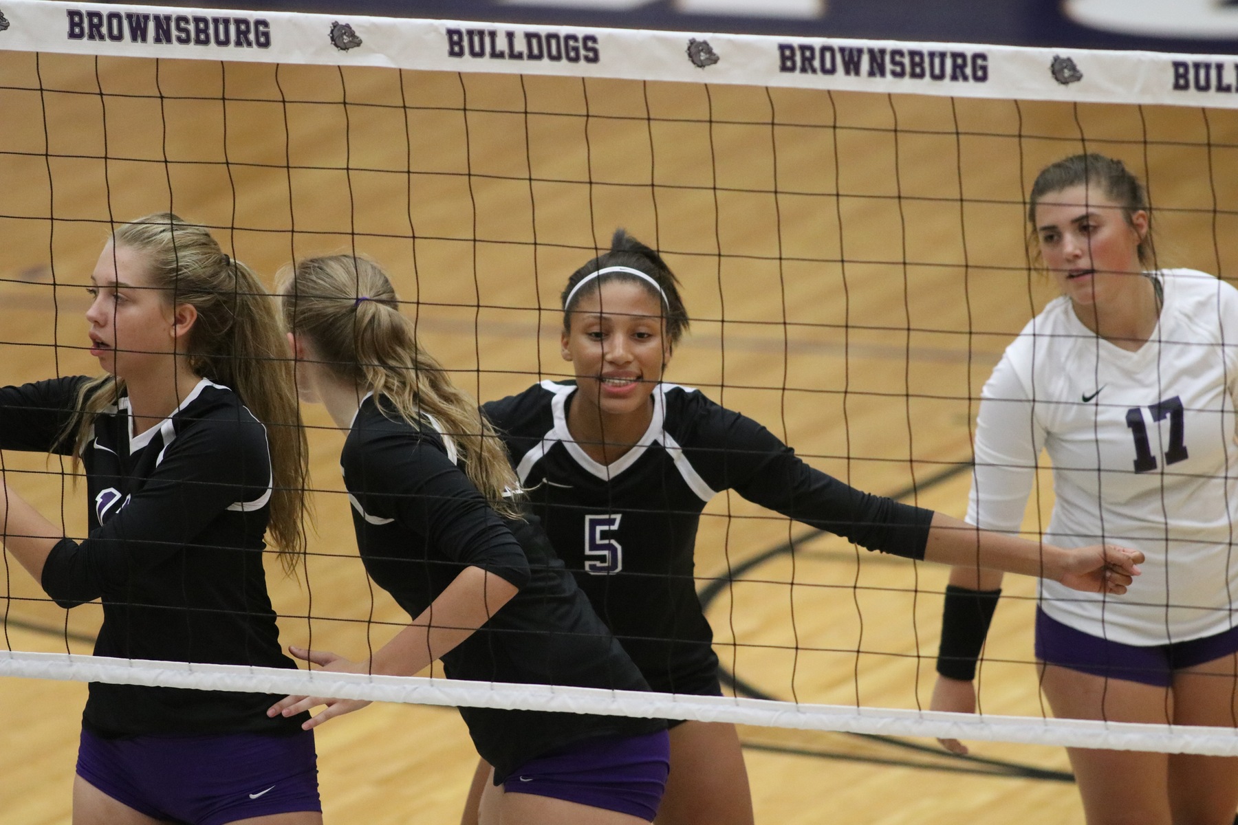 Volleyball Falls on the Road at Plainfield