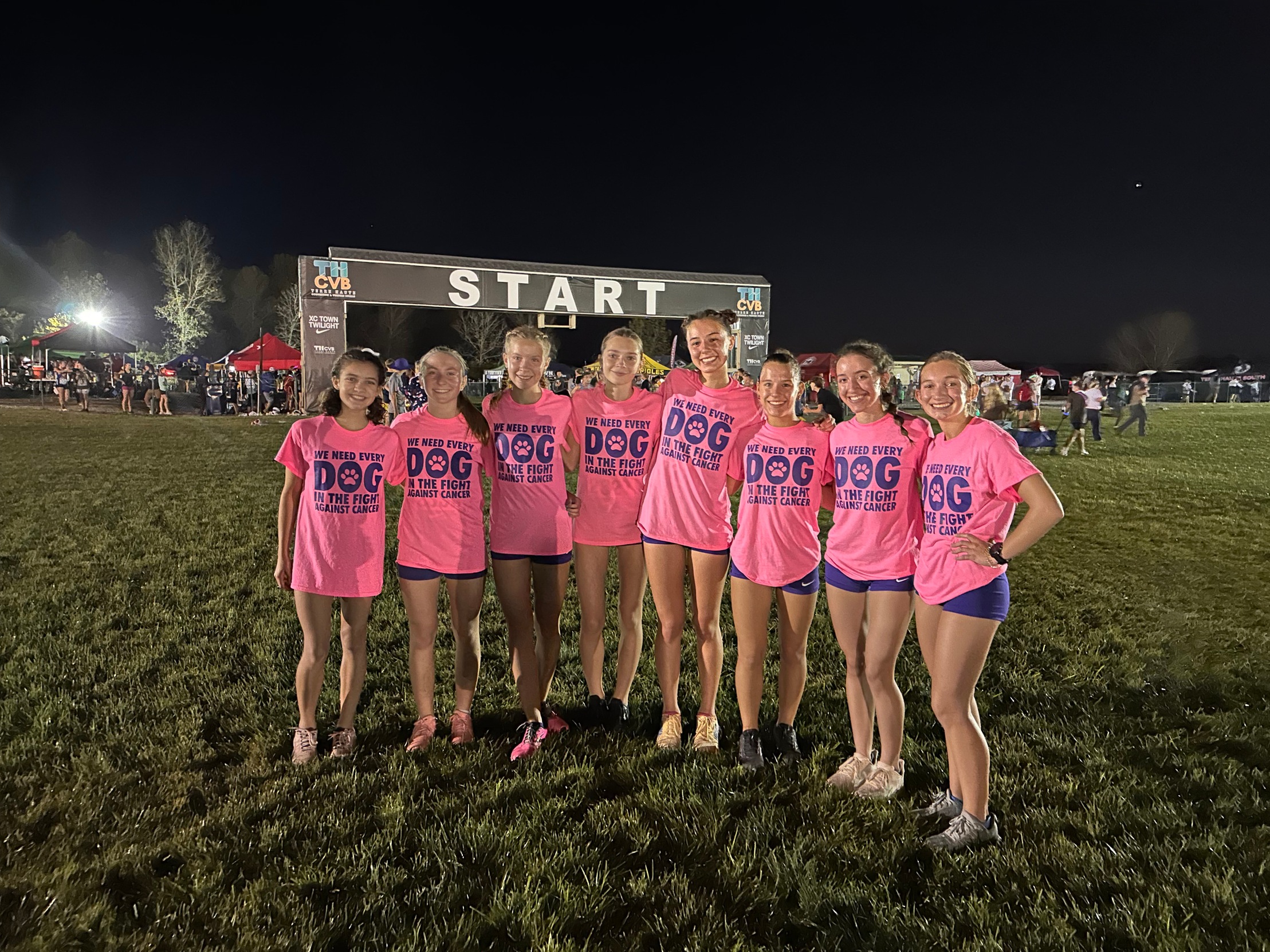 Girls XC place 17th out of 50 team at the Nike Twilight meet