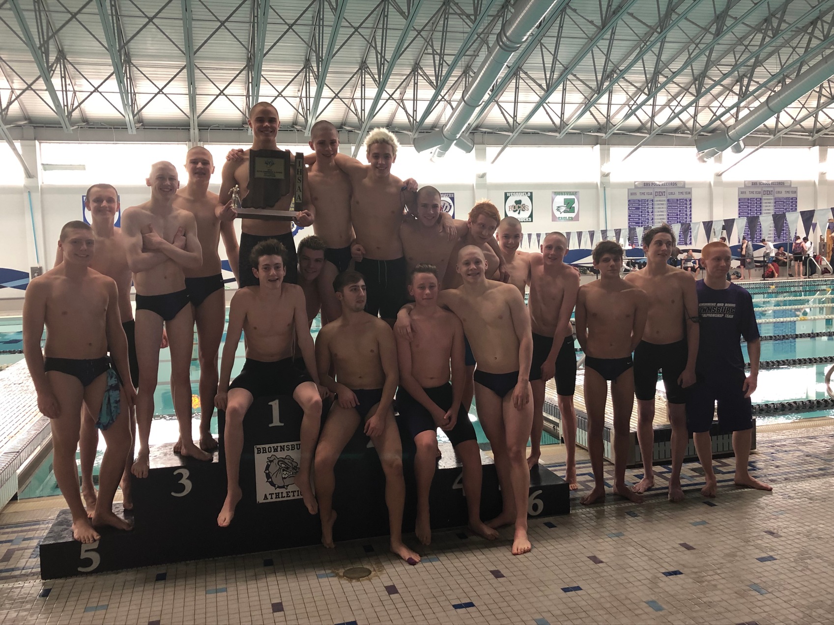 Boys Swim/Dive Wins Sectional Title