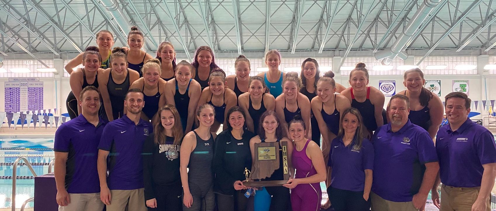 Girls' Swim & Dive Win 7th Consecutive Sectional Title
