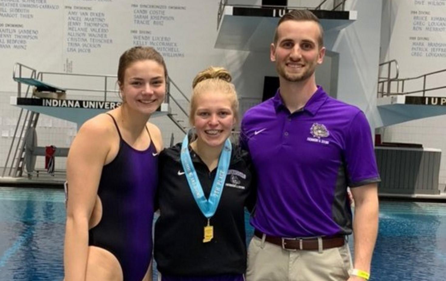 Wolf Places 7th, Leman places 16th at IHSAA State Diving Championships