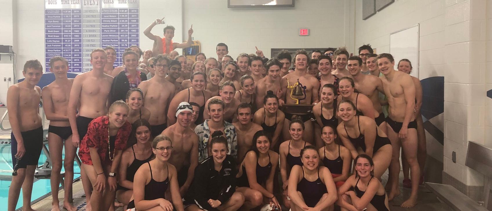 Boys' Swim/Dive Wins B&O Rotary Bell